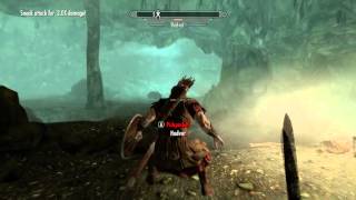 skyrim Sneak Glitch lvl 0 to 100 in ten mins helgen glitch [upl. by Aitnas]