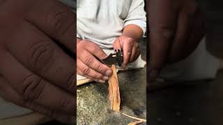 Make a simple stove like Paos shorts survival outdoors bushcraft camping viralvideo [upl. by Yxor]