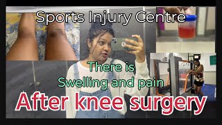 PostKnee Surgery Recovery Dealing with Swelling and Pain 🥲kneepain kneesurgery youtubevlog [upl. by Entirb]