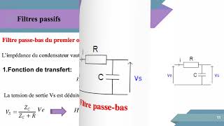 Filtre passe basFiltre passifQuadripôle passif L2 Electronique fondamentale 1 ELN [upl. by Assener212]