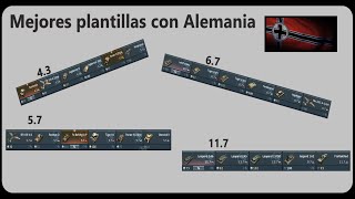 ¿Cuáles son las mejores plantillas de Alemania en RB War Thunder Finales 2023  Video Guía [upl. by Drarehs]