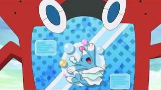 Brionne Pokedex Entry Pokemon Sun and Moon English Clips [upl. by Airotna]