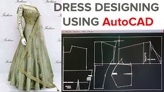 DRESS DESIGNING USING AUTOCAD  CUSTOMIZING AUTOCAD  LEARN VISUAL LISP [upl. by Fadden]