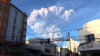 La erupción del Calbuco vista desde el volcán Osorno [upl. by Sherline11]