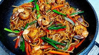 Chinese Prawn Chowmein Recipe  Prawn Noodles Recipe  Chinese StirFried Noodles With Prawn [upl. by Akselaw770]