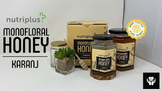 Nutriplus Monofloral Honey Karanj Variant  QNET Product Review [upl. by Mihalco]