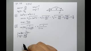 Goniometria  17E  Cap13  es 72 73 75 Risoluzione mediante formule di addizione e sottrazione [upl. by Hayotal]