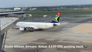 Plane spotting at OR Tambo International Airport JNBFAOR Johannesburg South Africa 🇿🇦✈️ [upl. by Santini]