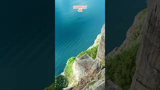 NORWAY 4K Flying to The Top of Pulpit Rock Preikestolen [upl. by Selinski716]