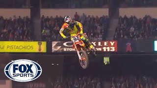 Rookie Ken Roczen Gets Surprise Win at Anaheim 1  2014 Supercross [upl. by Inuat319]