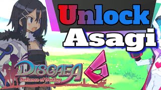 Disgaea 6 Defiance of Destiny How to Unlock Asagi Guide [upl. by Willow]