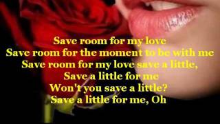 Save Room  John Legendwmv  Lyrics [upl. by Mathi]