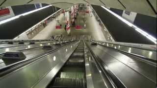 Canary Wharf Tube Station At Night [upl. by Ahsin]