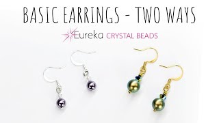 Learn to make simple earrings  the right way [upl. by Binette]