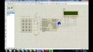 Teclado matricial con microcontrolador en C simulado en proteus [upl. by Lesak753]