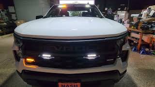 ILMODS  2023 Chevy Silverado Feniex Construction Amber White FusionS Surface Mount Lights 4200 [upl. by Newbill]