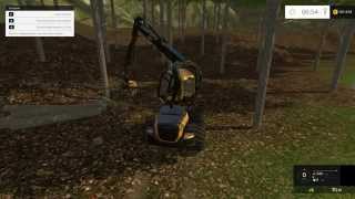 Farming Simulator 15 Ponsi 4WD EcoLog Cutter Mod Gameplay [upl. by Nickerson467]