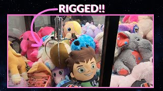 Playing Rigged Claw Machines clawmachine plush [upl. by Manthei392]