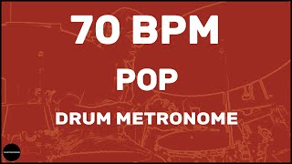 Pop  Drum Metronome Loop  70 BPM [upl. by Goer146]