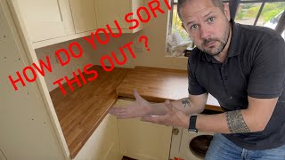 How to fit worktops when your walls are out of square [upl. by Anuahsat243]