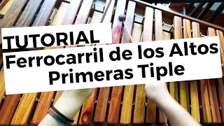 Ferrocarril de los Altos Primeras Tiple TUTORIAL [upl. by Maltz]