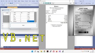 How to Make a Shopping Receipt on VBNET with Visual Studio [upl. by Aisac]