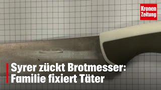 Wien Syrer droht mit Brotmesser  kronetv NEWS [upl. by Ma949]