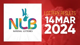 NLB Live Lottery Draw 20240314  0930 PM [upl. by Grados]