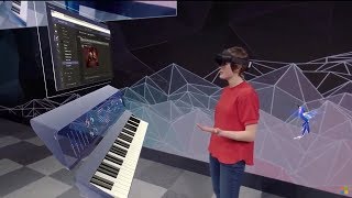 Microsoft HoloLens 2  Demo onstage at MWC 2019 [upl. by Crandell]