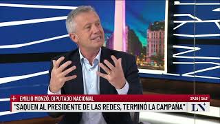 Emilio Monzó quotSi Milei detesta el consenso detesta a la democraciaquot [upl. by Eixor]