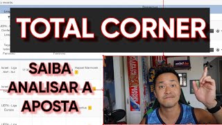 VIRANDO APOSTADOR PROFISSIONAL  COMO USAR A TOTAL CORNER [upl. by Mauer86]