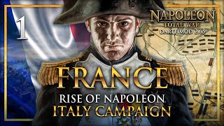 THE RISE OF NAPOLEON Napoleon Total War Darthmod  France  Italy Campaign 1 [upl. by Pruter399]