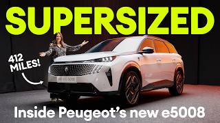 New Peugeot e5008 FIRST LOOK at Peugeot’s supersized SUV  Electrifyingcom [upl. by Vikky746]