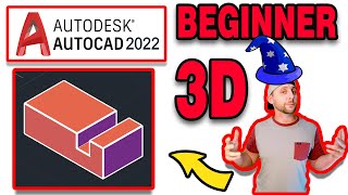 AutoCAD 2020 21 22  3D BEGINNER  1 [upl. by Ase]