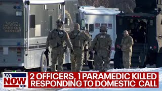 Burnsville shooting police officers paramedic killed in Minnesota  LiveNOW from FOX [upl. by Mehcanem]