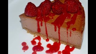 receta de cheesecake con chocolate  chocolate cheesecake [upl. by Anawt512]