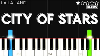 La La Land  City Of Stars  SLOW EASY Piano Tutorial [upl. by Eeliram762]