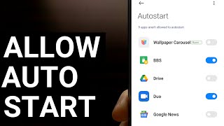 MIUI 101  How to Allow an App to Autostart on Boot [upl. by Sirromal872]