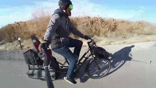 Xtracycle Swoop Electric Cargo Bike testing for my review at The Gadgeteer [upl. by Orson]