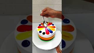 1kg So Yummy Strawberry Cake Rainbow Colour shortsfeed cake shorts youtube cakedesign food [upl. by Buckie67]