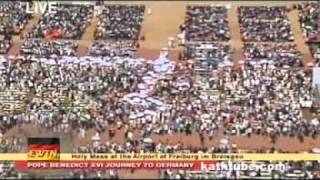 Papst Benedikt Hl Messe Freiburg Eucharistiespendung [upl. by Siouxie140]