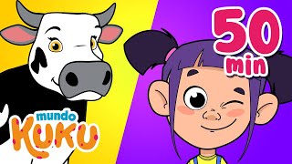 Los 20 Mejores Videos Educativos para Niños en Preescolar 50 minutos Mundo Kuku [upl. by Eiram]