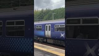 320420 and 320314 depart Motherwell 041024 scotrail trainspotteruk railway [upl. by Nabalas]