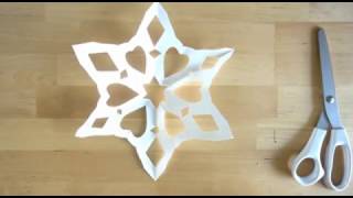 How to make a 6 sided SNOWFLAKE [upl. by Einned7]