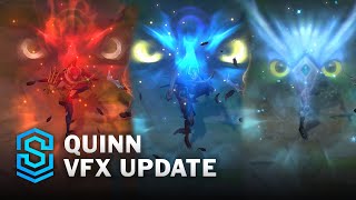 Quinn VFX Update Comparison  League Of Legends [upl. by Vallie]