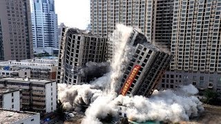 Best Building Demolition Compilation 2019  Controlled Explosion [upl. by Ermine402]