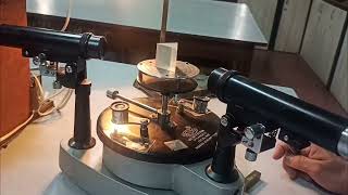 Refractive index of a Prism physicslab spectrometer [upl. by Azirb]