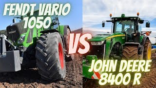 FENDT VARIO 1050 VS JOHN DEERE 8400R fendt top tractor johndeere [upl. by Daniella]