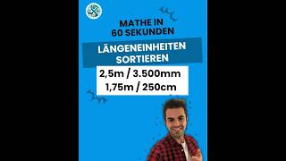 Längeneinheiten sortieren leicht gemacht Mathe lernen mit Mathetipps 🧮🫶🏻 [upl. by Aruat30]