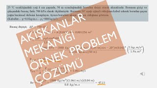 Akışkanlar Mekaniği Çalışma Soruları [upl. by Arodal818]